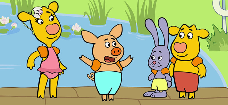 Картинка из мультфильма "Оранжевая корова"